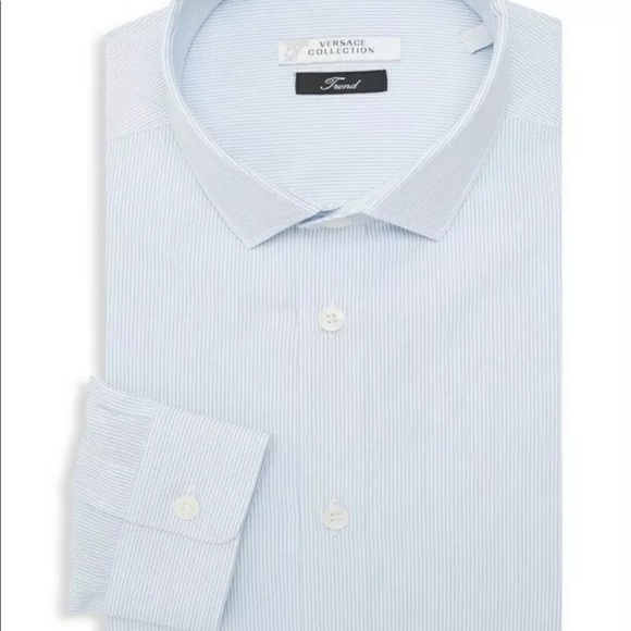 Versace Collection Shirt Cotton Sz L - Picture 2 of 9